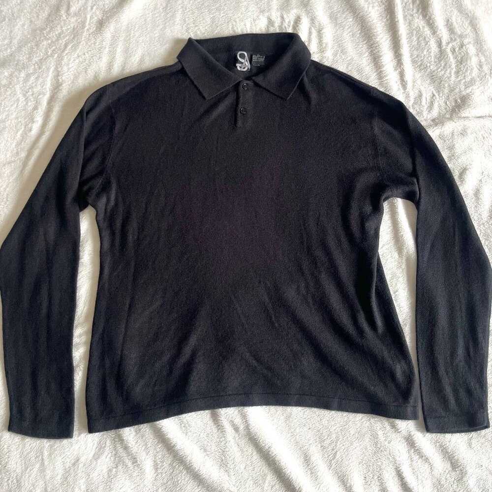 Alex Stevens Vintage Pullover Collar Long Sleeve Sweater Shirt Men's Size XL